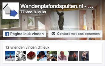 bezoek wandenplafondspuiten.nl op facebook