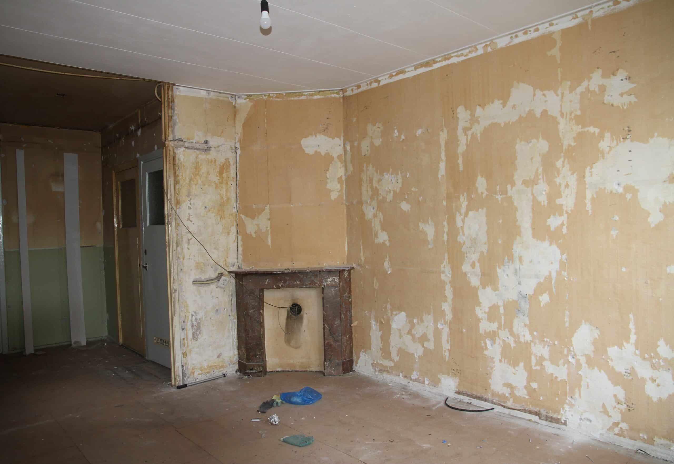 Renovatie appartement stucwerk en latex spuiten - voor